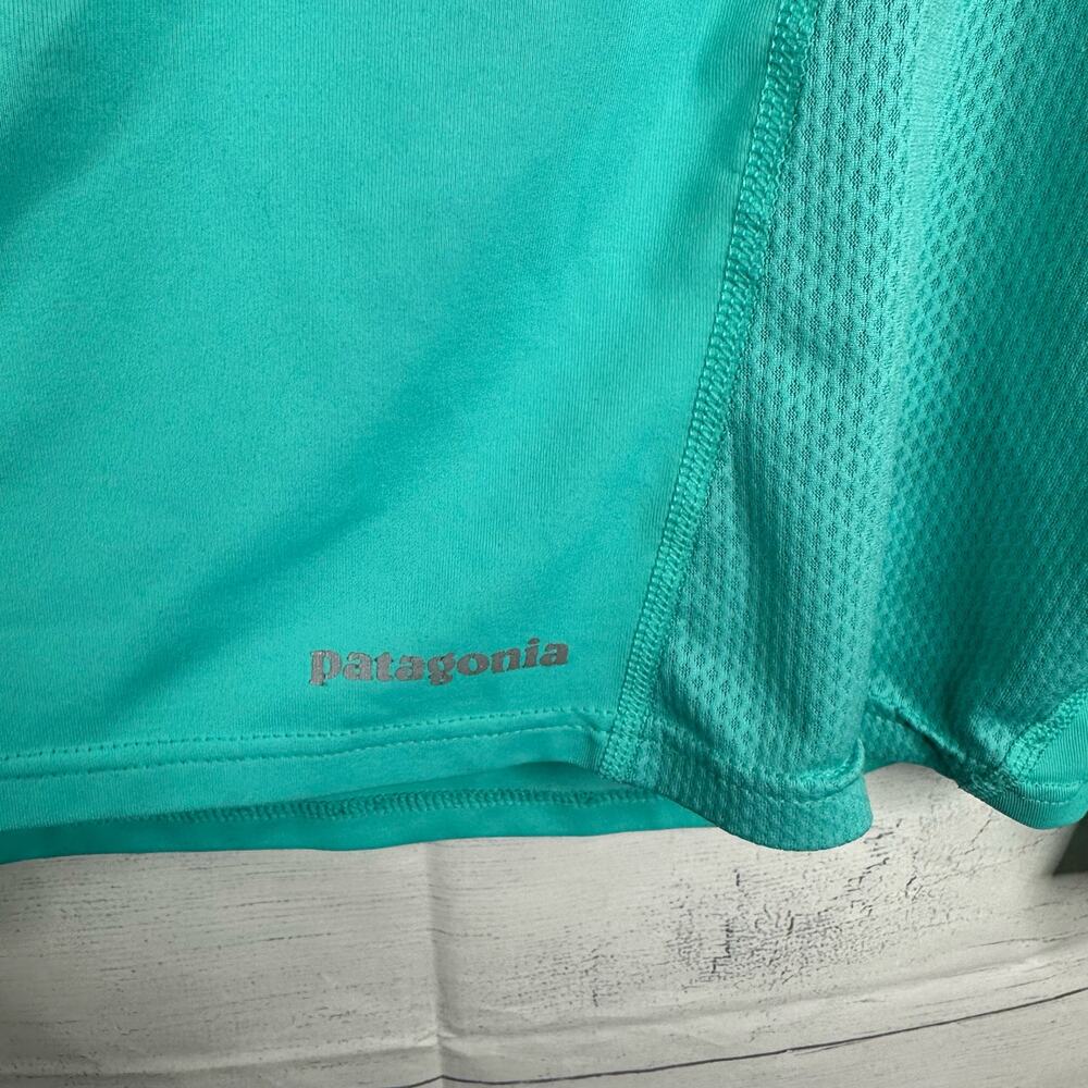 Patagonia Womens size Medium All Weather 1/2 Zip Neck Pullover Blue Hiking - Picture 7 of 10